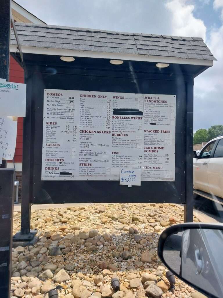 Big Chic of Zebulon Menu