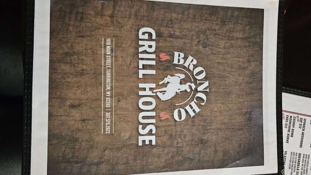 Broncho Grill House & Bar Menu