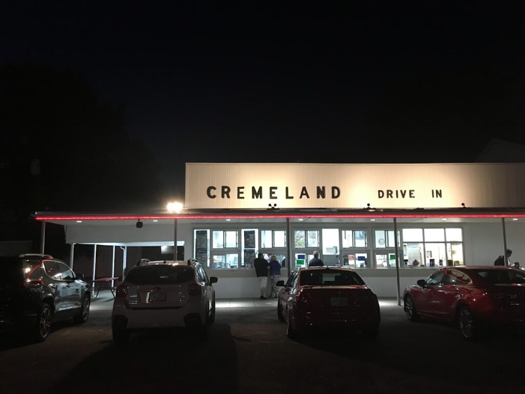 Cremeland Drive In banner