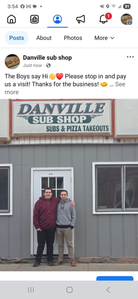 Danville Sub Shop banner